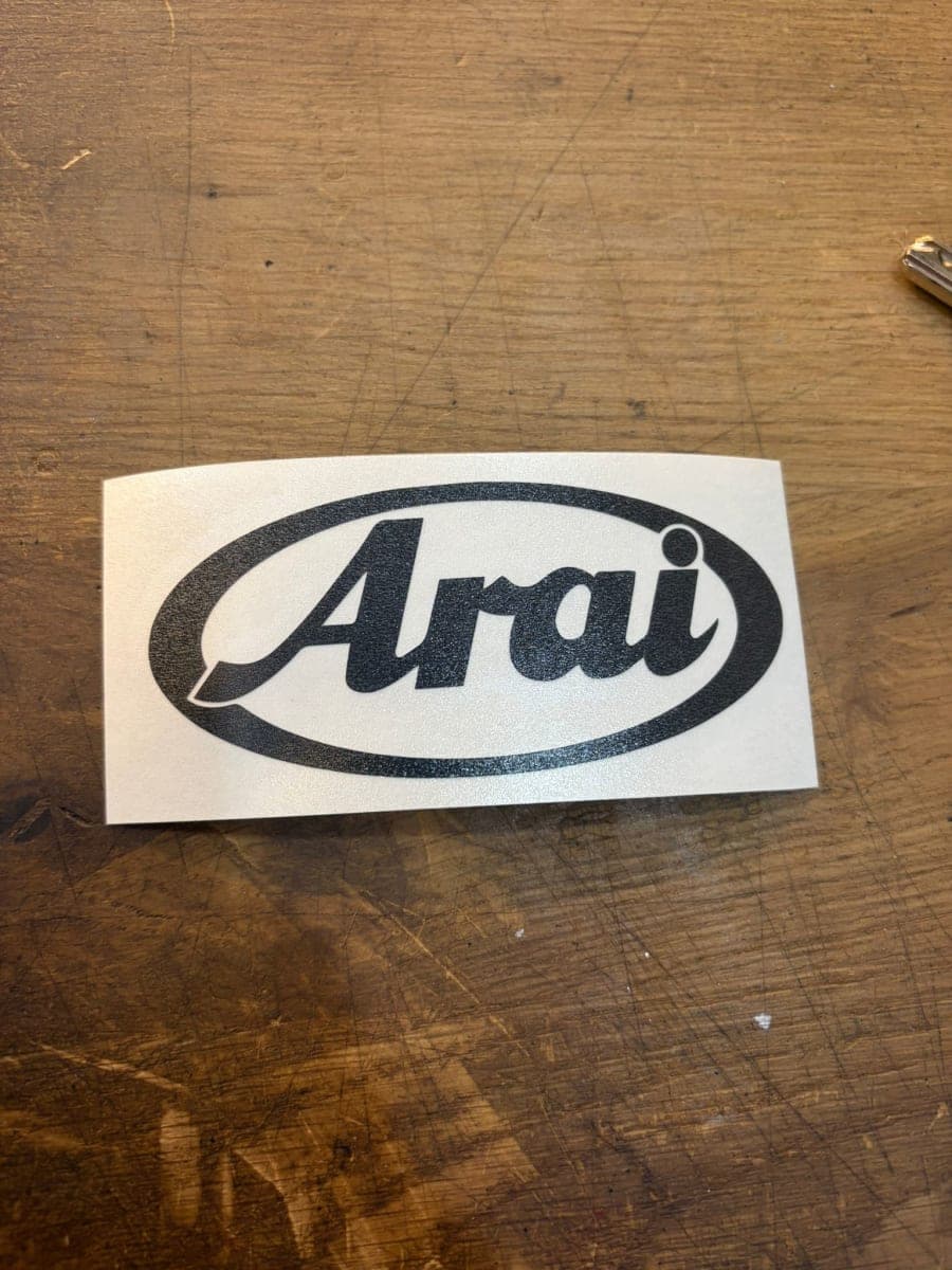 Arai ovale avant RÉFLÉCHISSANT BLACK - Image 1